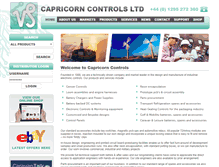 Tablet Screenshot of capricorn-controls.com